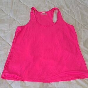 Women's Flourescent Pink Tank Top